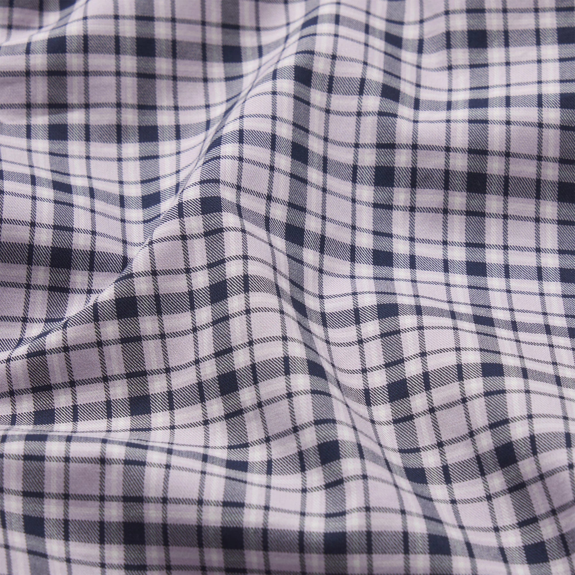 COTTON POPLIN SLEEP OVERSIZED PANT | IRIS MICA NAVY CHECK