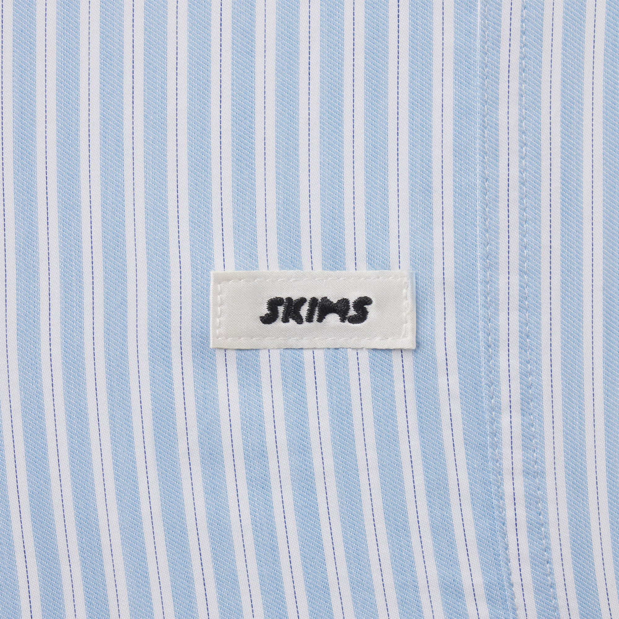 COTTON POPLIN SLEEP OVERSIZED PANT | MARINA MESH STRIPE