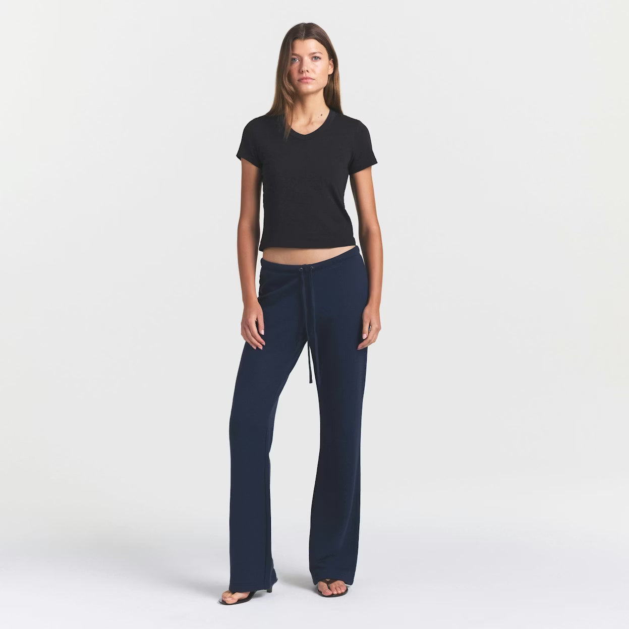 WORN IN JERSEY BABY V NECK TEE | WASHED ONYX