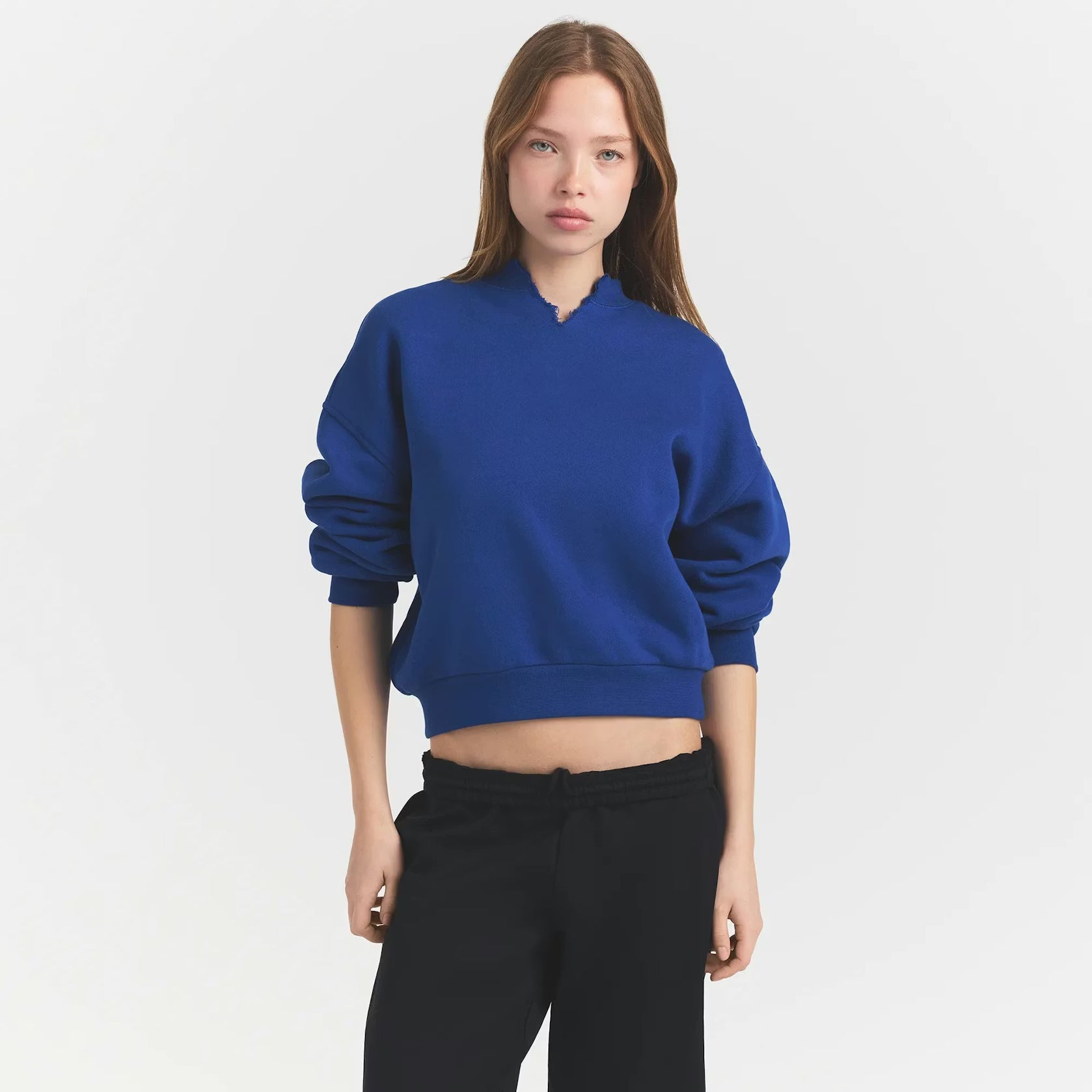 HEAVYWEIGHT FLEECE OVERSIZED SWEATSHIRT | COBALT