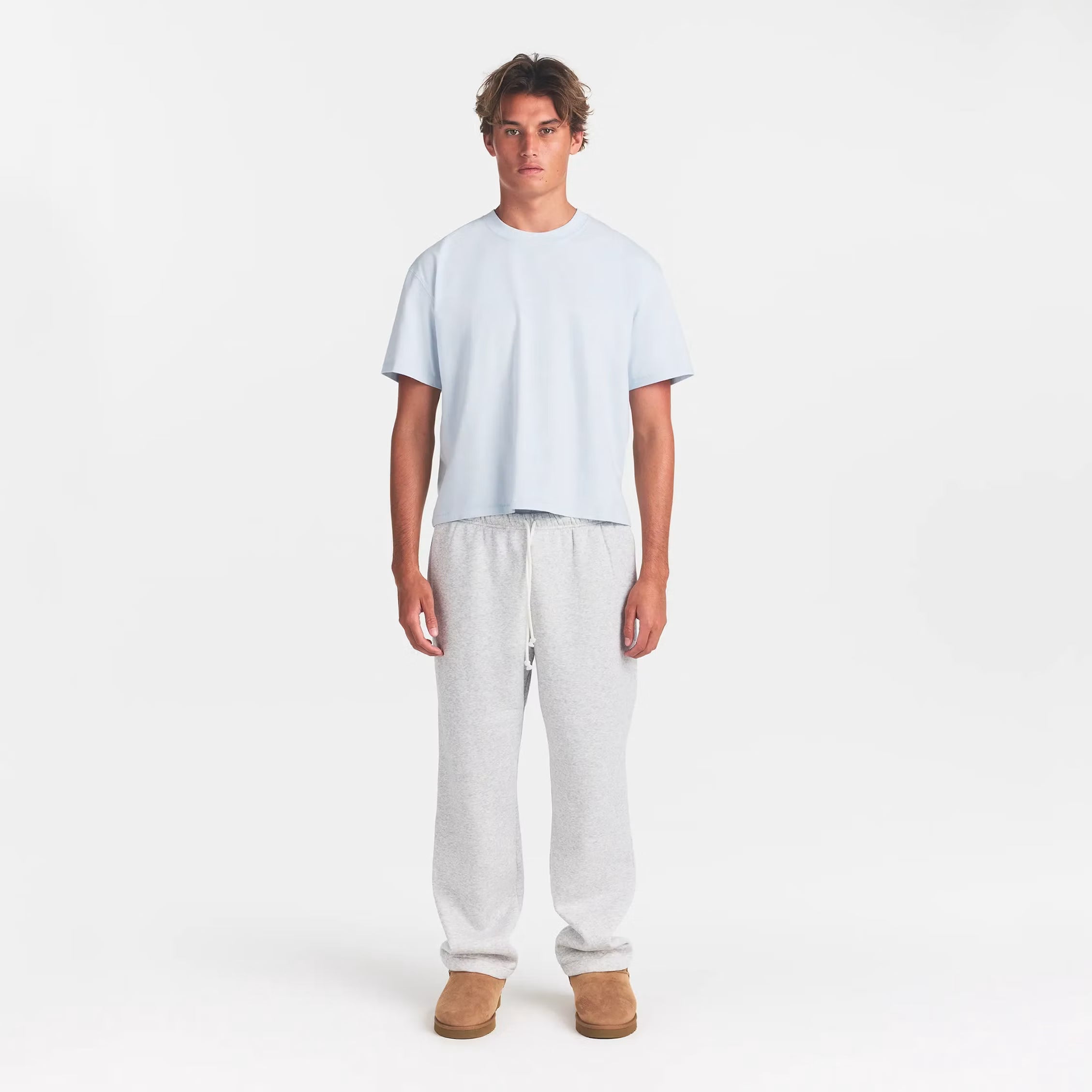 HEAVYWEIGHT COTTON MENS CROPPED CREW NECK | ATMOSPHERE