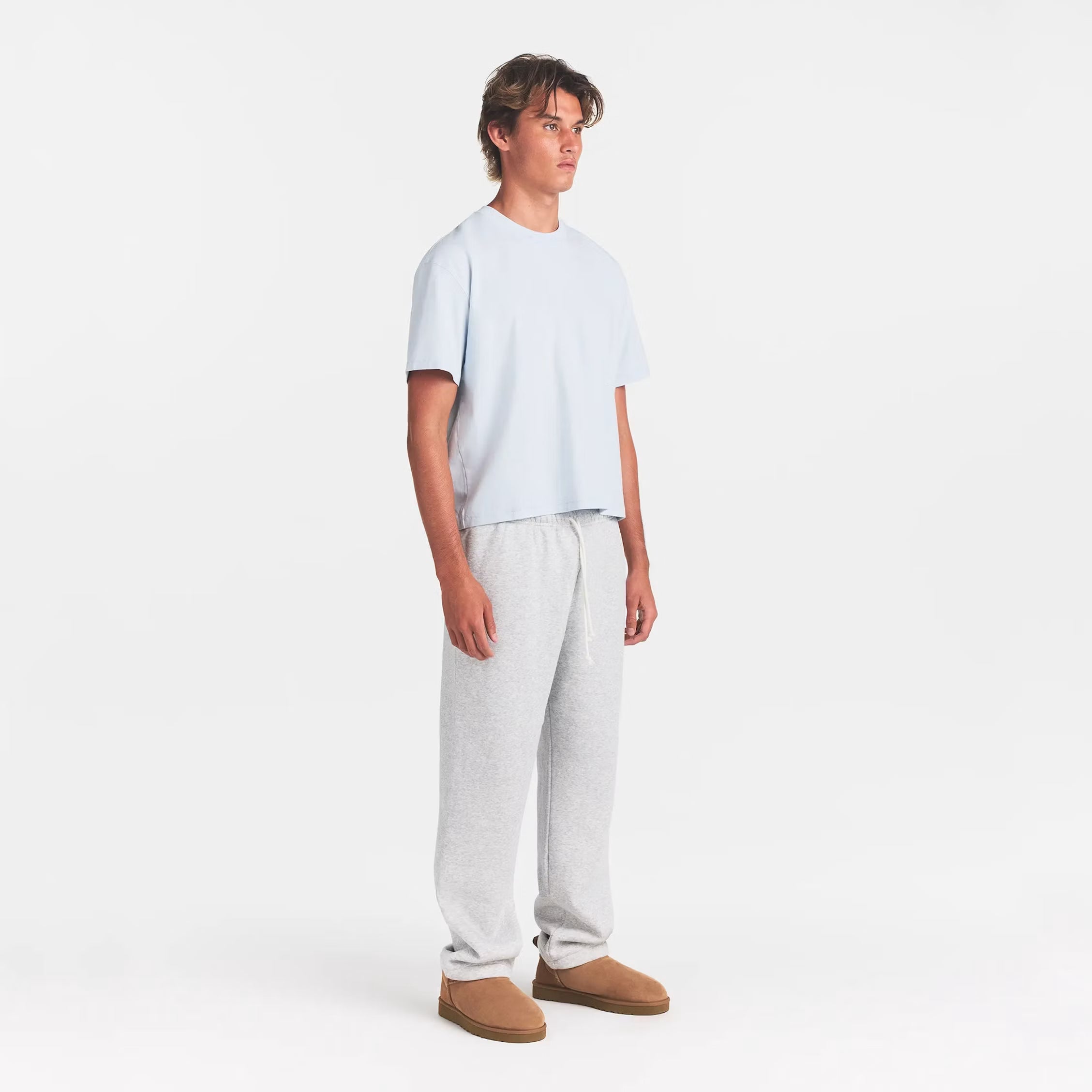 HEAVYWEIGHT COTTON MENS CROPPED CREW NECK | ATMOSPHERE