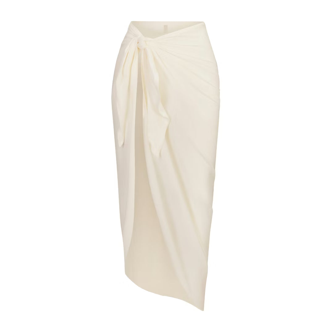 COTTON COVER-UPS TIE SARONG | EGRET