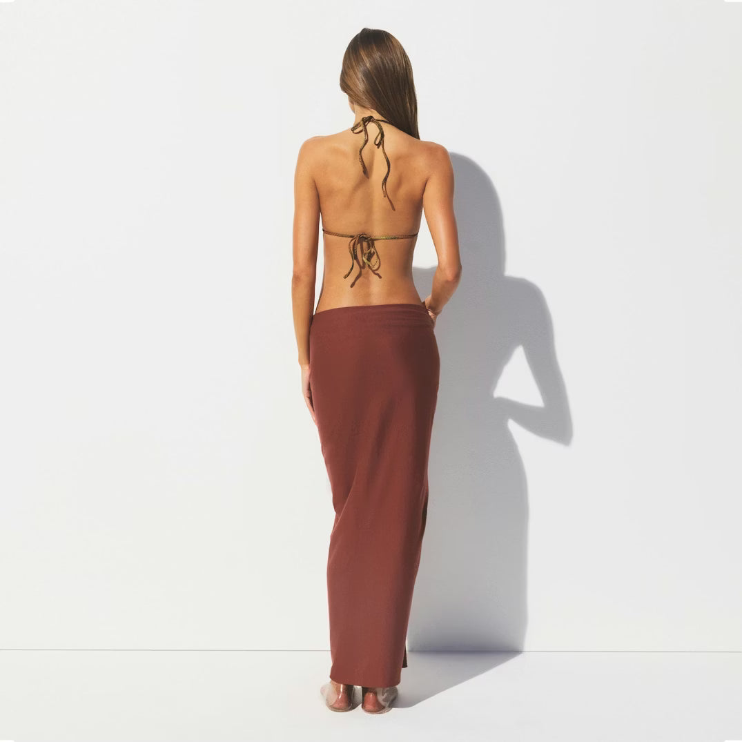 COTTON COVER-UPS TIE SARONG | HENNA