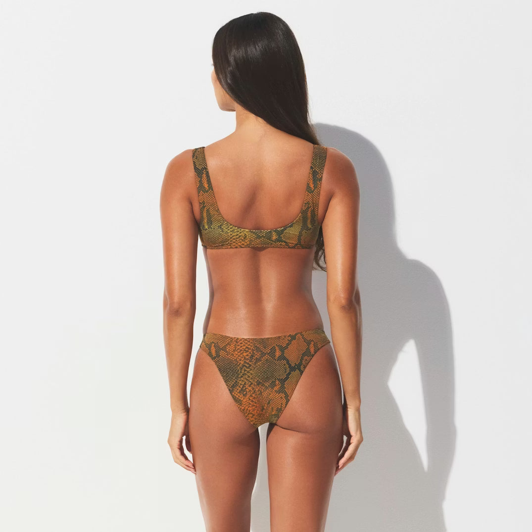 SIGNATURE SWIM TANGA BIKINI BOTTOM | FOREST OMBRE SNAKE